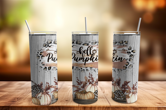 Hello Pumpkin 20oz Skinny Stainless Tumbler