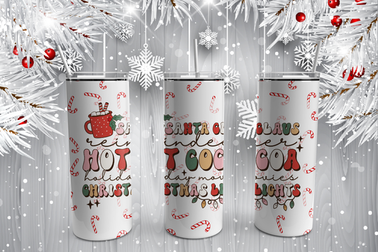 Hot Cocoa 20oz Skinny Stainless Tumbler