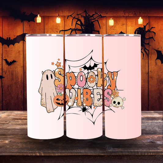 Spooky Vibes 20oz Stainless Skinny Tumbler