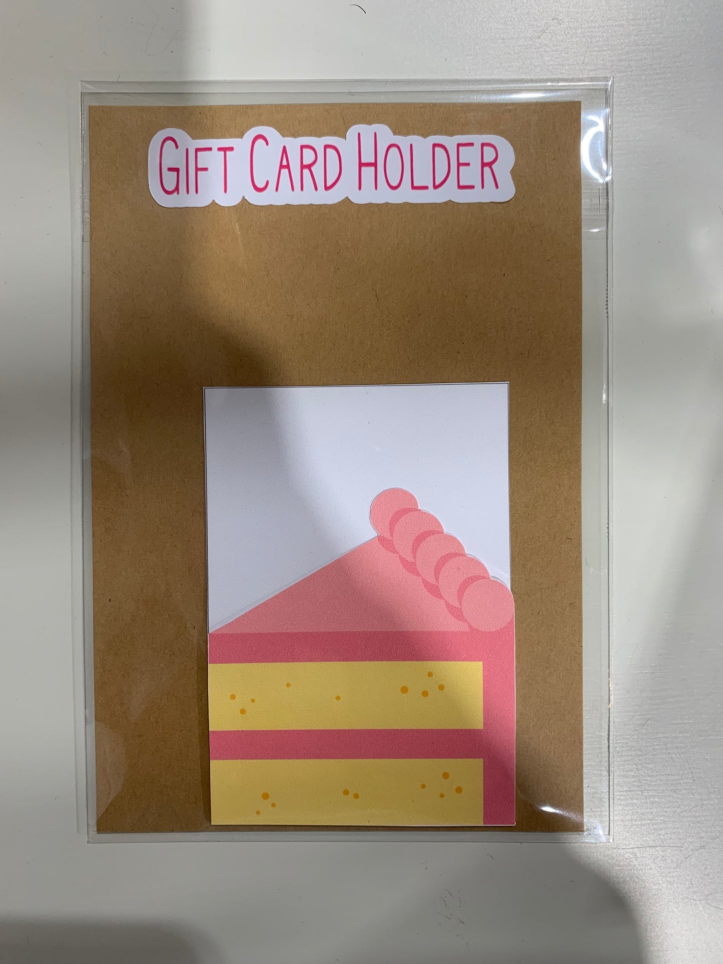 Birthday Cake Gift Card Holder