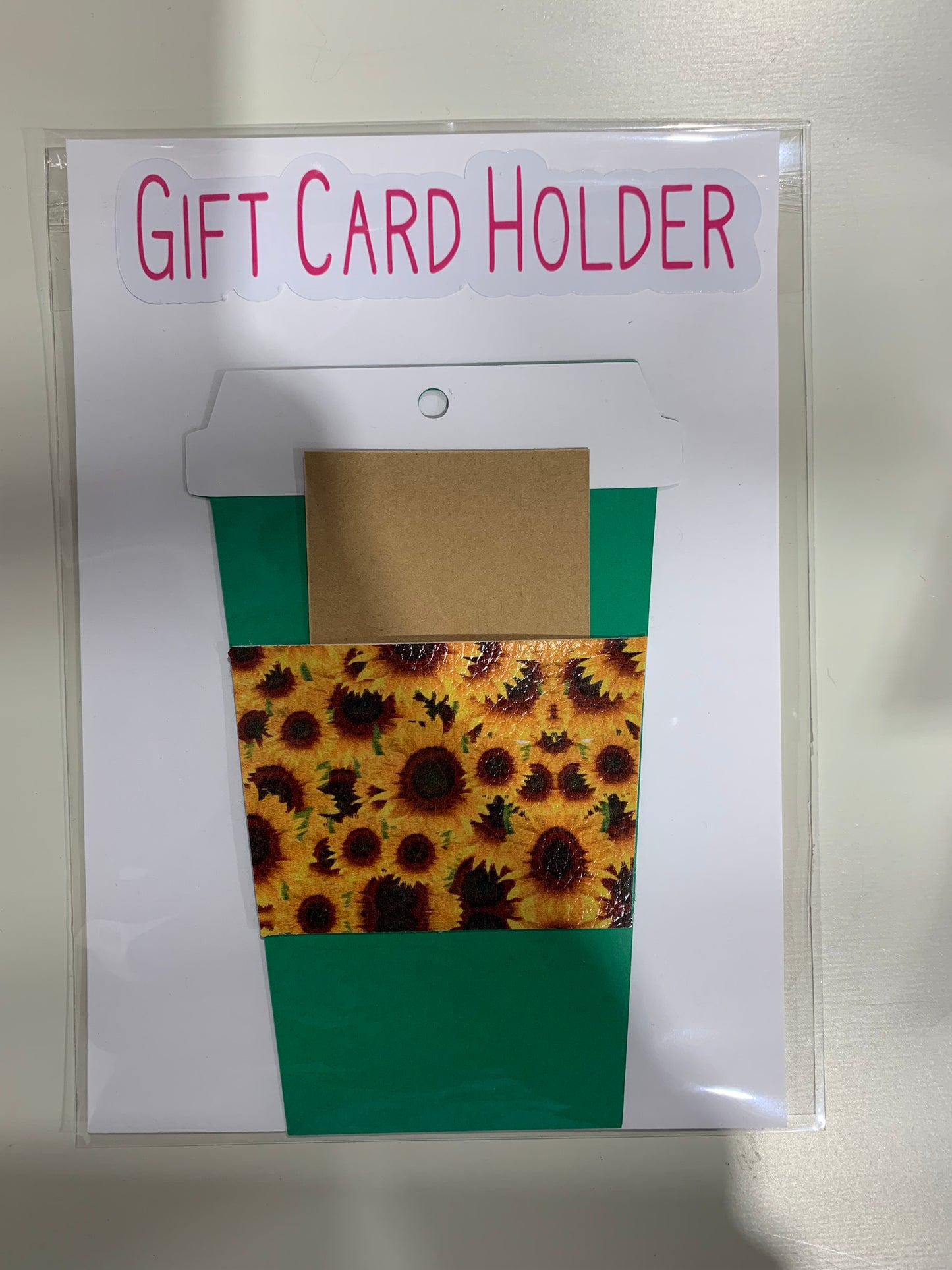 Faux Leather Gift Card Holders
