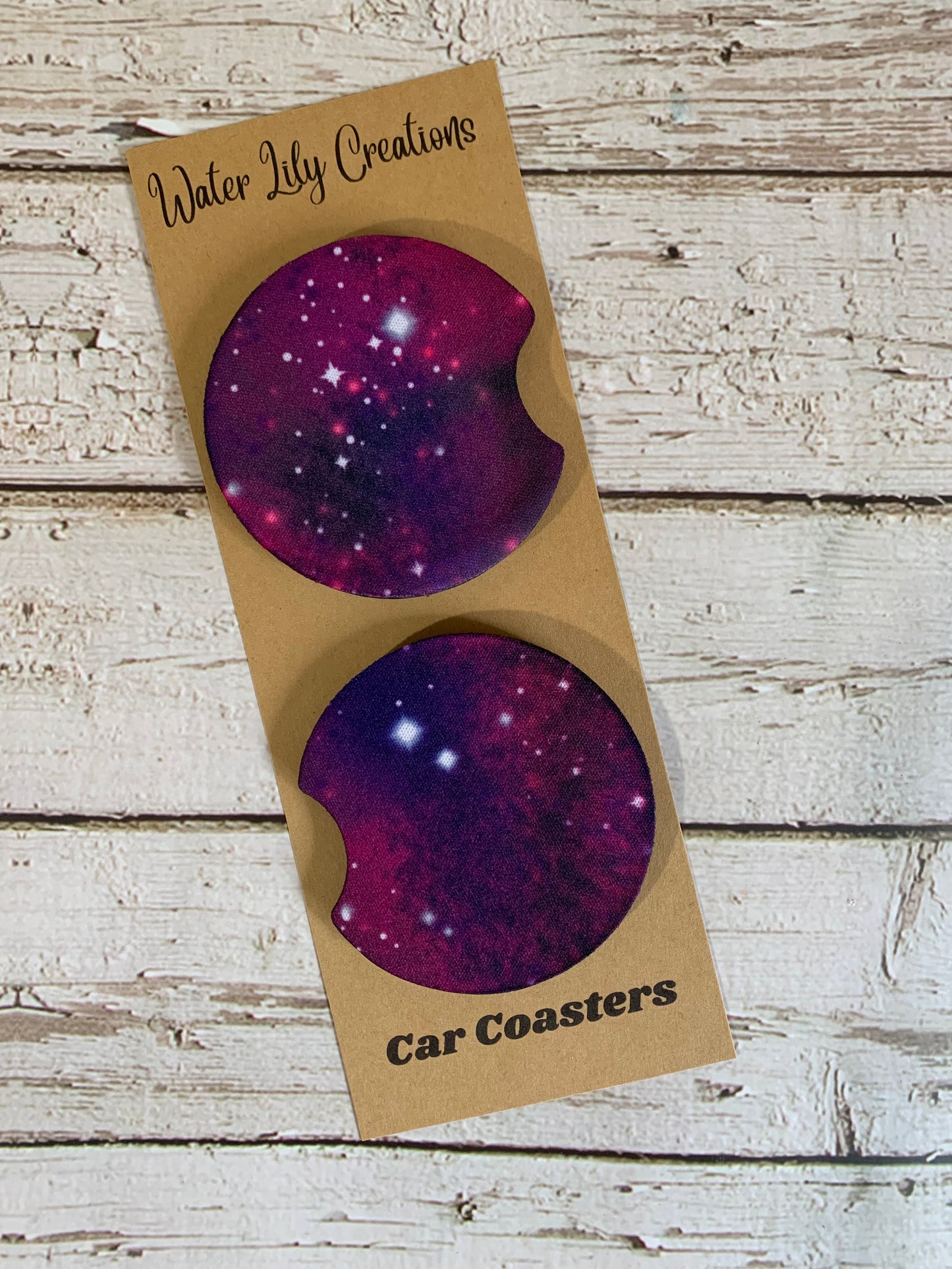 Midnight Sky Neoprene Car Coasters