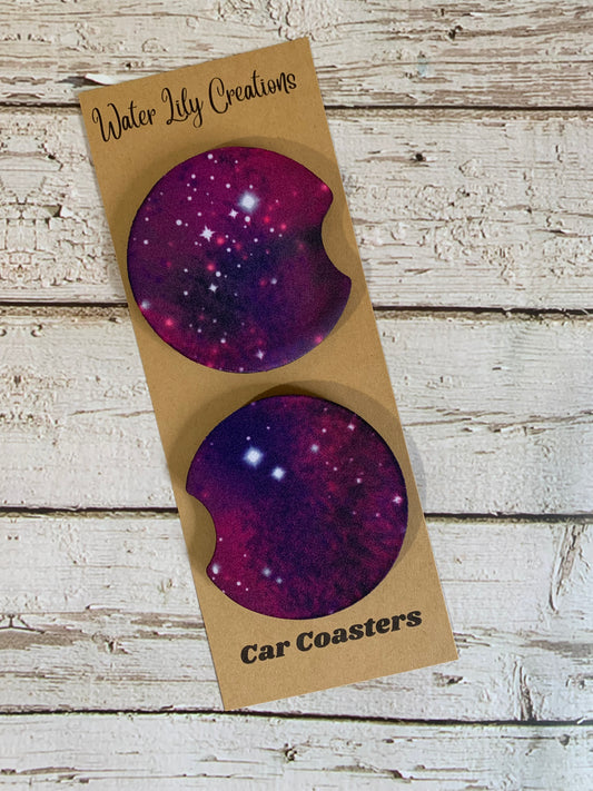 Midnight Sky Neoprene Car Coasters